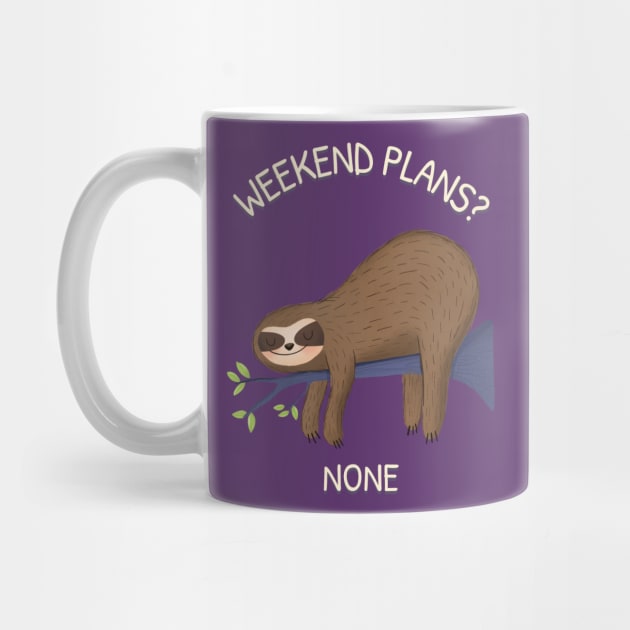 Lazy Sloth Funny by Tip Top Tee's